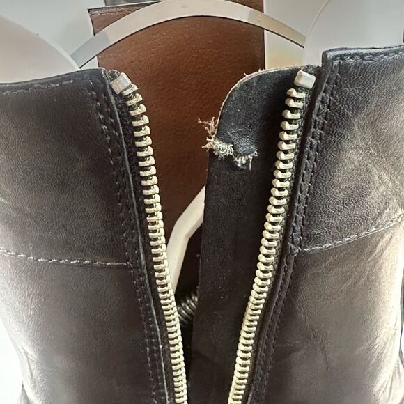 HARLEY-DAVIDSON Vintage Y2K Black Leather Moto Boots Women's 7 HARLEY DAVIDSON - Picture 10 of 13